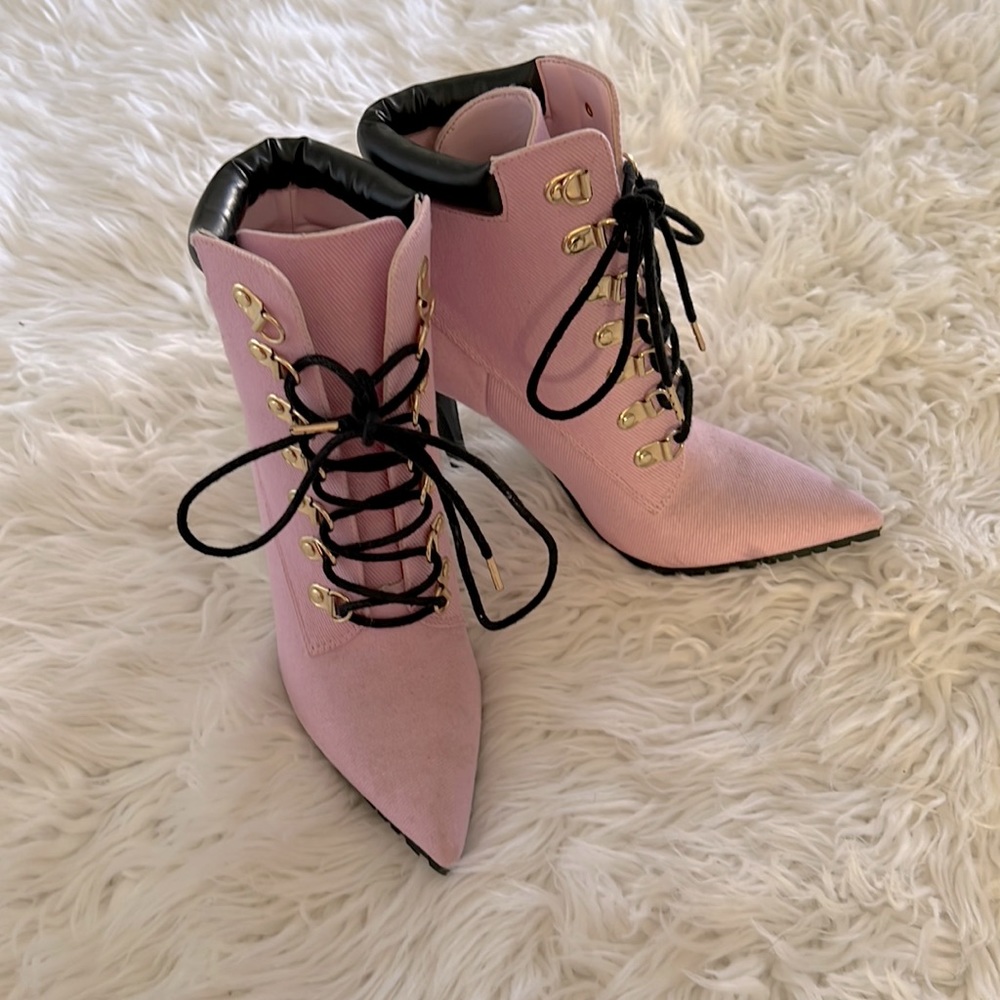 Pink boots